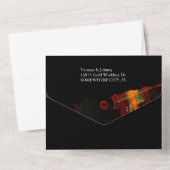 Invitation Tout En Un Elegant Classic Modern Trendy Pattern #903 Wedding (Verso)