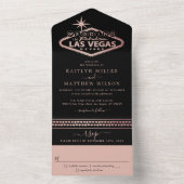 Invitation Tout En Un Elégant Las Vegas Destination Mariage (À l'intérieur)