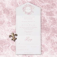 Élégant mariage à motif de chinoiserie rose avec o