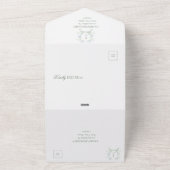 Invitation Tout En Un Élégant Mariage de choix d'arbre RSVP Entree (Dehors)