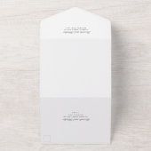Invitation Tout En Un Élégant Mariage de code QR classique (Dehors)