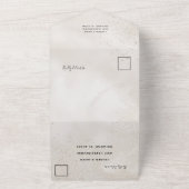 Invitation Tout En Un Elégant Mariage de Parties scintillant Champagne & (Dehors)