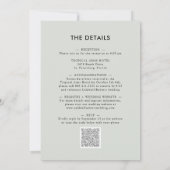 Invitation Tout en un Elégant Mariage Eucalyptus Aquarelle (Dos)