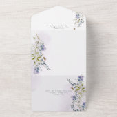 Invitation Tout En Un Élégant Mariage Fleur sauvage (Dehors)