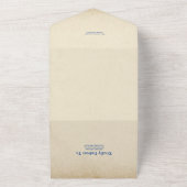 Invitation Tout En Un Élégant Mariage floral (Dehors)