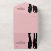 Invitation Tout En Un Elégant Mariage gay moderne (Dehors)