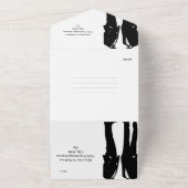 Invitation Tout En Un Elégant Mariage gay moderne (Dehors)