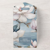 Invitation Tout En Un Élégant Mariage Magnolia (Dehors)