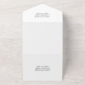 Invitation Tout En Un Élégant Mariage photo de calligraphie (Dehors)