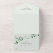 Invitation Tout En Un Elégant Mariage Verdoyant Tout En Un (Dehors)