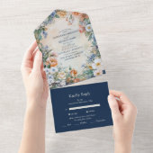 Invitation Tout En Un Élégant Mariage victorien Royal Elegance (Déchirure)