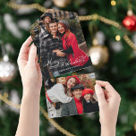 Invitation Tout En Un Elegant Merry Christmas Calligraphy 1-Photo<br><div class="desc">Elegant and understated holiday design featuring a custom Merry Christmas text graphic greeting in a lovely calligraphy font with flourishes. The color of this graphic can be customized in the design editor to better contrast with your photo. Also includes a simple one-photo template and editable text fields. The panels feature...</div>