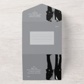Invitation Tout En Un Elegant Modern Gay Men Wedding (Dehors)