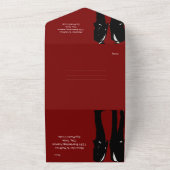 Invitation Tout En Un Elegant Modern Gay Men Wedding (Dehors)