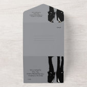 Invitation Tout En Un Elegant Modern Gay Men Wedding (Dehors)