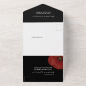 Invitation Tout En Un Élégant rouge Poppy l options de menu sur le Maria (Dehors)