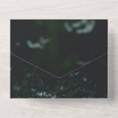 Invitation Tout En Un Élégant tournesol vert floral été Mariage Tous (Verso)