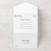 Invitation Tout En Un Élégant Tropical Floral Verdure Mariage d'été Al (Dehors)