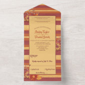 Invitation Tout En Un Elégant Whimsical Classy Mariage Floral de luxe (À l'intérieur)