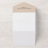 Invitation Tout En Un Elle A Dit Oui Engagement Parti QR Code RSVP (Dehors)