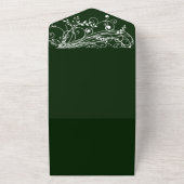 Invitation Tout En Un Emerald Green Mariage (Dehors)