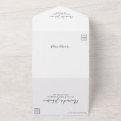 Invitation Tout En Un Encre d'alcool vert et or (Dehors)