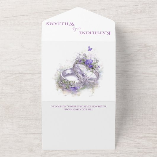 Invitation Tout En Un Énoncé moderne (Dehors)