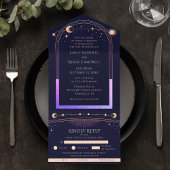 Invitation Tout En Un Espace astronomique céleste arc-en-ciel Sun Star M