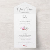 Invitation Tout En Un Espagnol, Invitación a Boda Sombrero Charro Mariag (À l'intérieur)