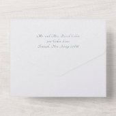Invitation Tout En Un Et mon bien-aimé tout en un mariage juif Invitatio (Verso)