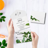 Invitation Tout En Un Été printemps fleuri Tout en un mariage Inviter