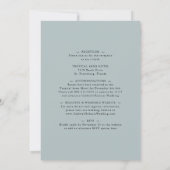 Invitation Tout en un Eucalyptus Berries Pas de Mariage de co (Dos)