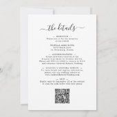 Invitation Tout en un Eucalyptus Photo Mariage en argent (Dos)