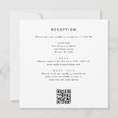 Invitation Tout en un Eucalyptus QR Code Mariage vert (Dos)