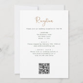 Invitation Tout en un Eucalyptus QR Code Mariage Vert (Dos)