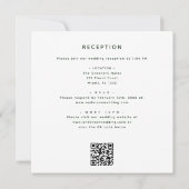 Invitation Tout en un Eucalyptus QR Code Mariage Vert (Dos)