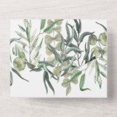 Invitation Tout En Un Eucalyptus Sispy Verdure Mariage minimal (Verso)