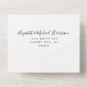 Invitation Tout En Un Eucalyptus Verdure Aquarelle Accueil Mariage (Verso)