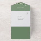 Invitation Tout En Un Eucalyptus Verdure Botanique Mariage moderne (Dehors)