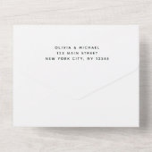 Invitation Tout En Un Eucalyptus Vert Mariage Sage Vert (Verso)