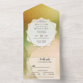 Invitation Tout En Un Fab Chartreuse 💚 Budget Incroyable Abstrait Marid (À l'intérieur)