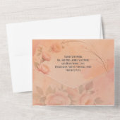 Invitation Tout En Un Fairytale Garden Sparkle Mariage Blush Rose (Verso)