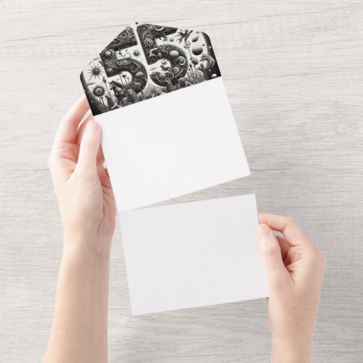 Invitation Tout En Un Faites votre propre (Déchirure)