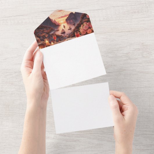 Invitation Tout En Un Faites Votre Propre (Déchirure)