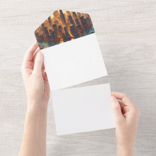 Invitation Tout En Un Faites votre propre (Déchirure)