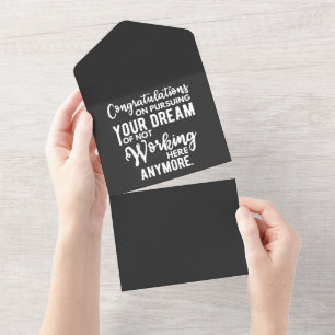 Invitation Tout En Un Félicitations de poursuivre votre rêve de ne pas t