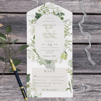 Fermes de lierre rustique & Dîner blanc verdoyant