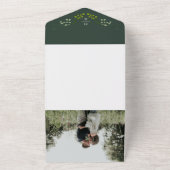 Invitation Tout En Un Ferne Eucalyptus vert foncé tirant à la main (Dehors)