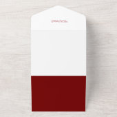 Invitation Tout En Un Festif Joyeux Noël Calligraphie (Dehors)