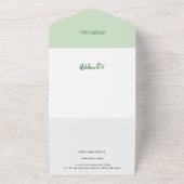 Invitation Tout En Un Festive Custom Merry Christmas Script Photo (Dehors)